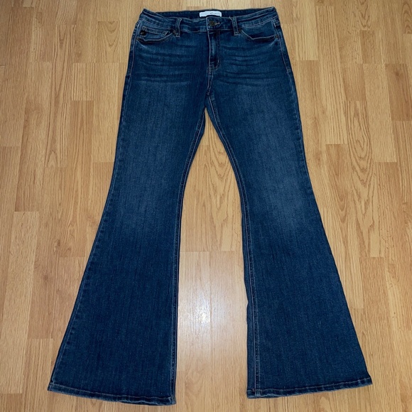 KanCan Denim - KanCan Stretch Blue Denim Mid Rise Flare Jeans / Pants Size 11/29